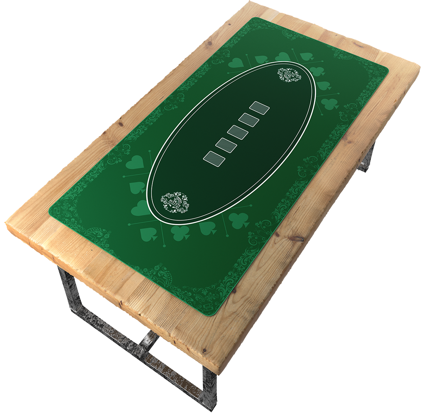 Tappetino da poker 180x90 cm, quadrato - design casinò -