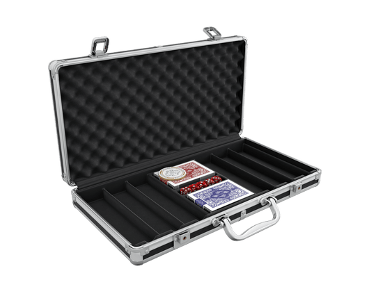 kleiner Pokerkoffer (300 Chips) - Bullets Playing Cards