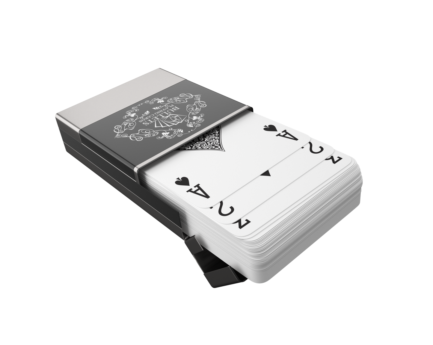 Cartes à jouer Backpacker, y compris cartes à jouer en plastique, boîte en aluminium et règles pour 5 jeux de voyage