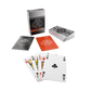 Backpacker Playing Cards, including plastic playing cards, aluminum box and rules for 5 travel games - Bullets Playing Cards