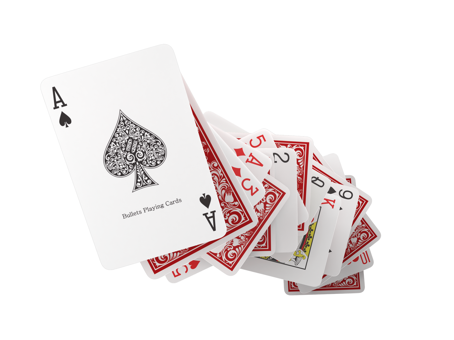 Plastic playing cards, bridge size, double pack, standard index