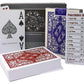 Pokerkarten aus Plastik, Poker-Size, Doppelpack, Jumbo Index, 4 Eckzeichen