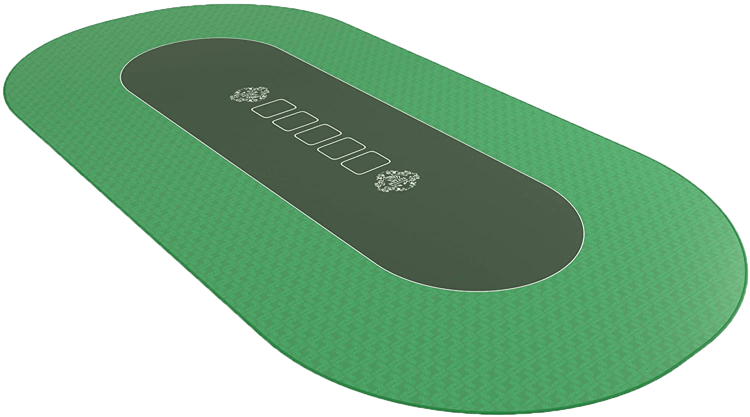 POKEO Tapis Poker 180x90 Cm Deluxe Bleu - Tapis De Poker - Tapis De Cartes à Jouer - Tapis De Jeux De Cartes - Poker Tapis