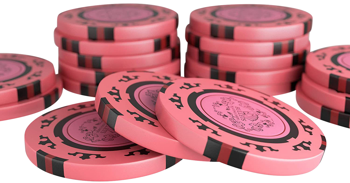 Jetons de poker en argile "Corrado" sans valeurs - rouleau de 25