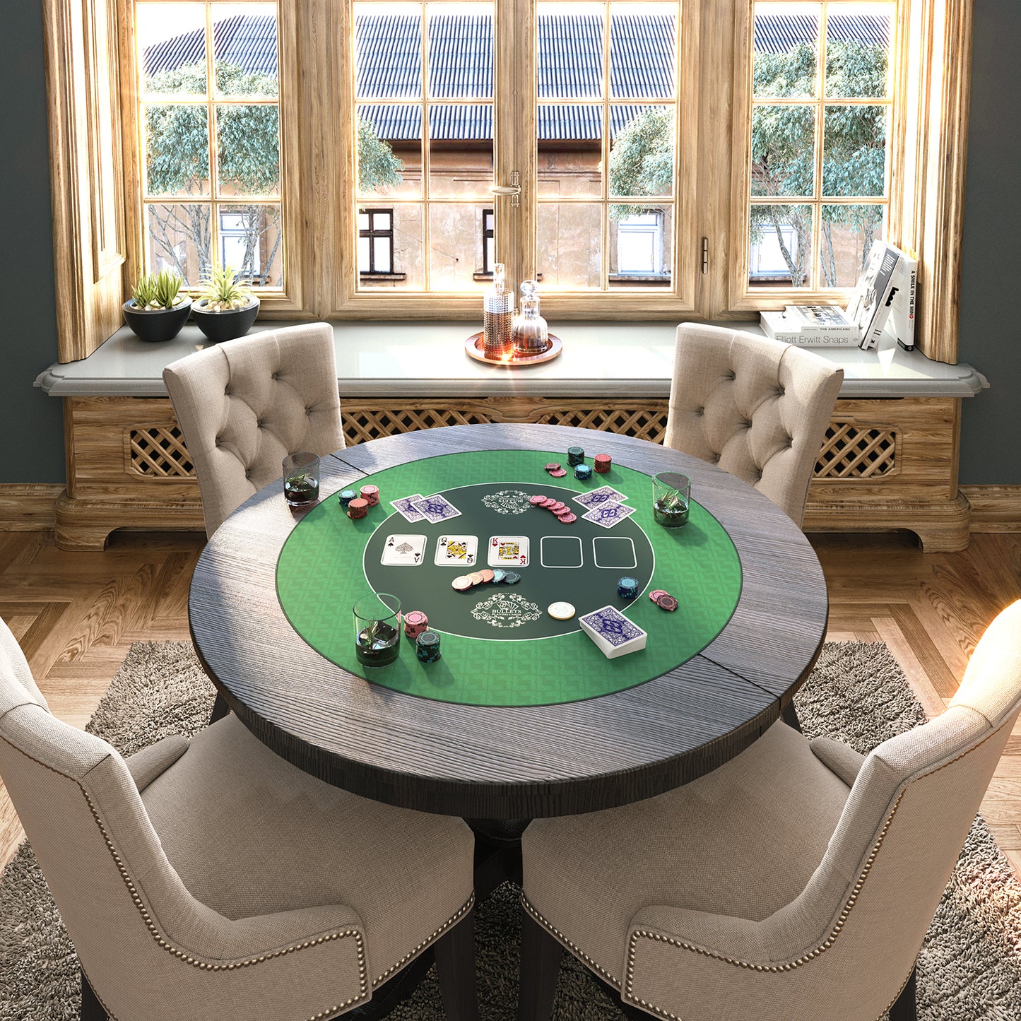 Pokermatte 100x60 cm, eckig