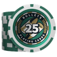 Jetons de poker en plastique "Christopher" avec valeurs - Rouleau de 25 - Bullets Playing Cards