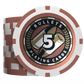 Jetons de poker en plastique "Christopher" avec valeurs - Rouleau de 25 - Bullets Playing Cards