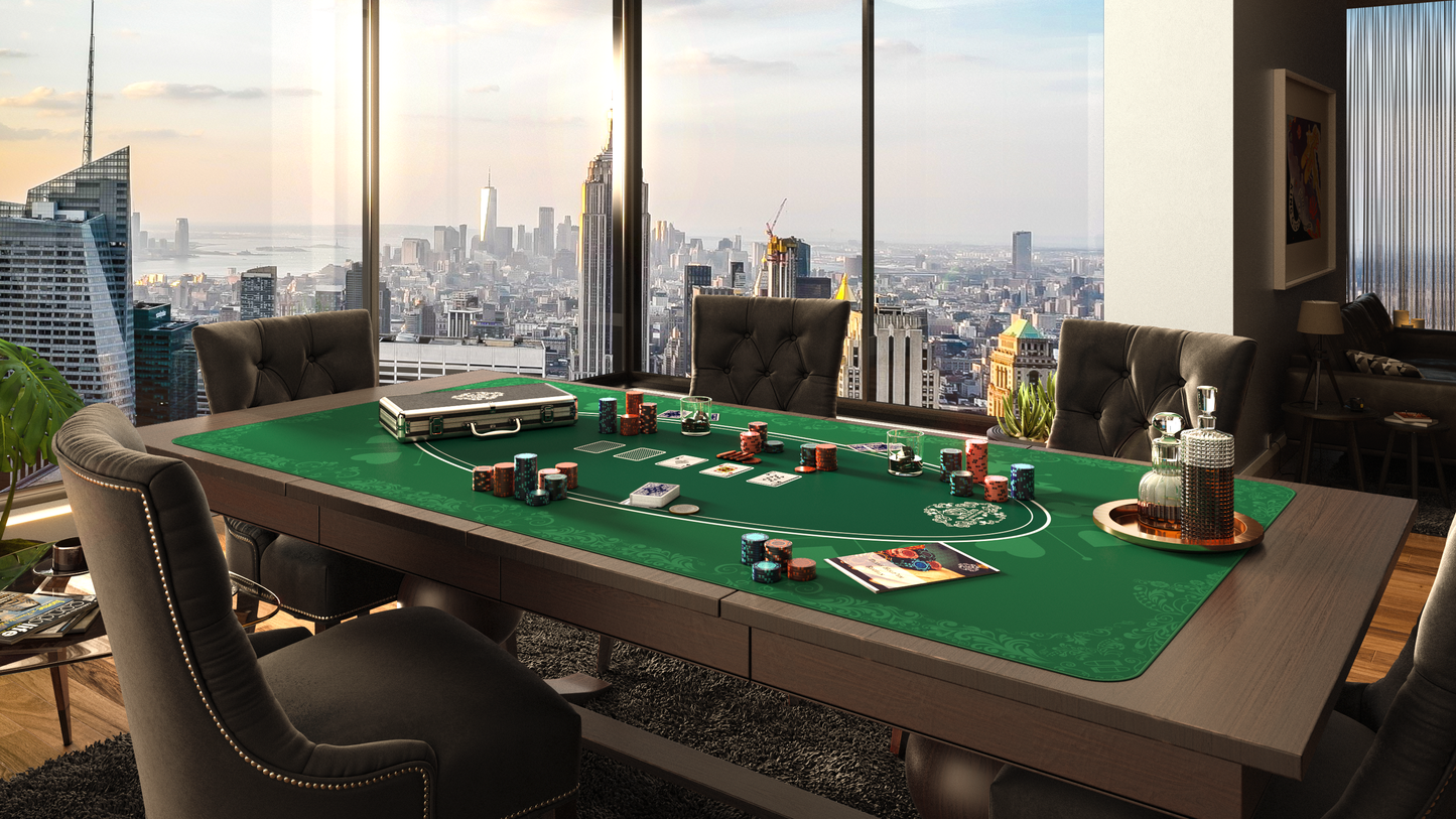 Poker mat 200 x 100cm, square - casino design