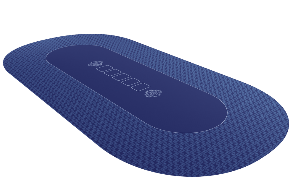 Poker mat 180x90 cm, oval - Bullets Playing Cards