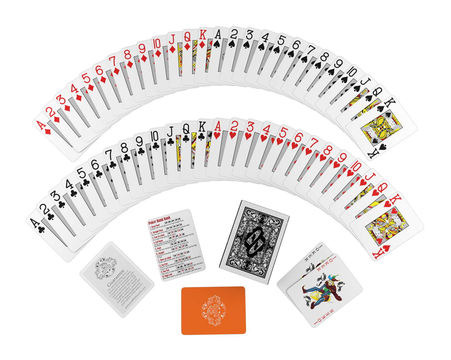 Cartes de poker en plastique "Platine"