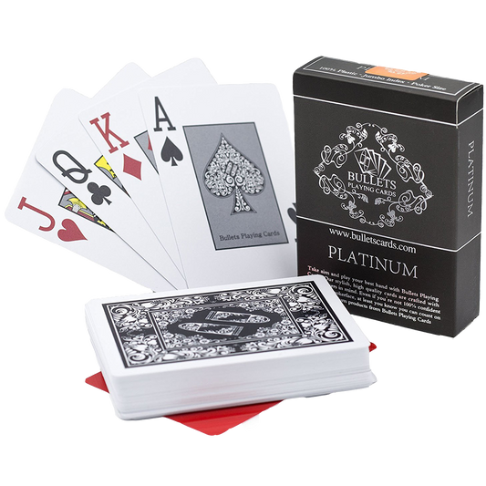 Plastic poker cards "Platinum"