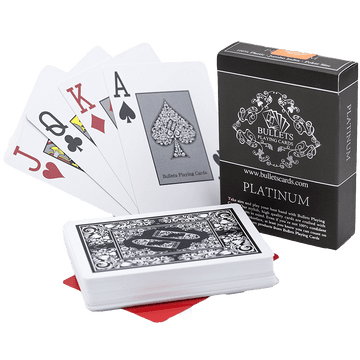 Plastik Pokerkarten "Platinum" - Bullets Playing Cards