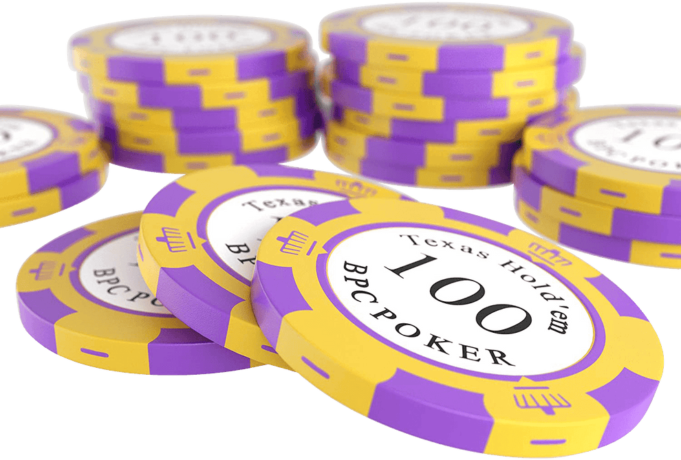 Jetons de poker en argile "Carmela" avec valeurs - rouleau de 25 - Bullets Playing Cards