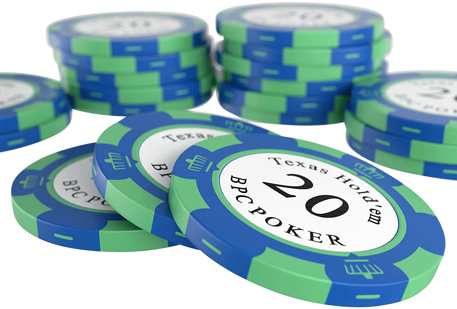 Fiches Da Poker In Ceramica - Set 25 Chip - Diametro 4cm - Per Serate Poker - Foto 4