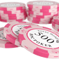 Jetons de poker en argile "Carmela" avec valeurs - rouleau de 25 - Bullets Playing Cards