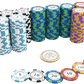 Jetons de poker en argile "Carmela" avec valeurs - rouleau de 25 - Bullets Playing Cards