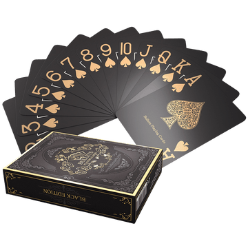 Plastik Pokerkarten "Black Edition", Matt - Bullets Playing Cards