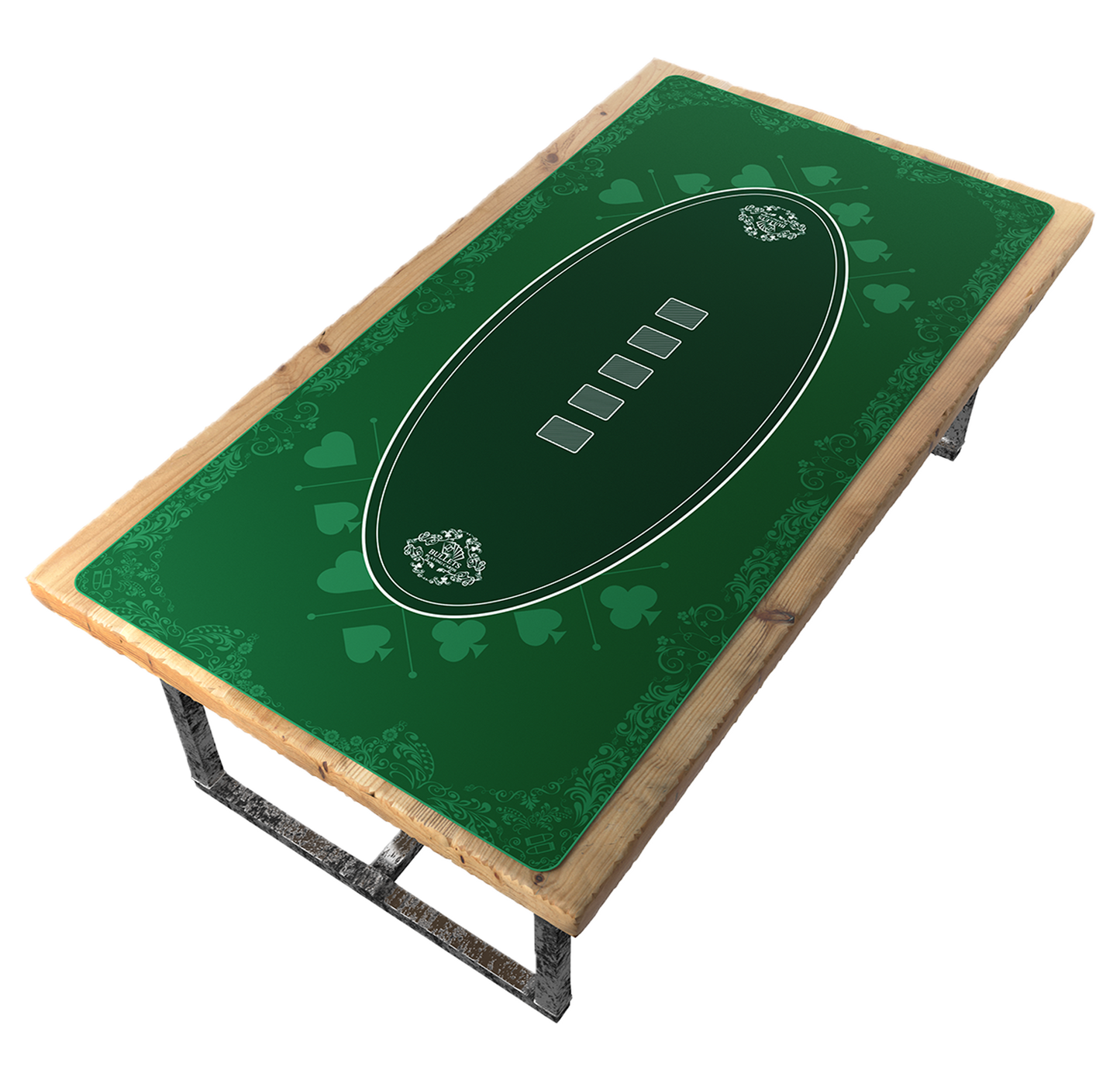 Pokermatte 200 x 100cm, eckig - Casino-Design