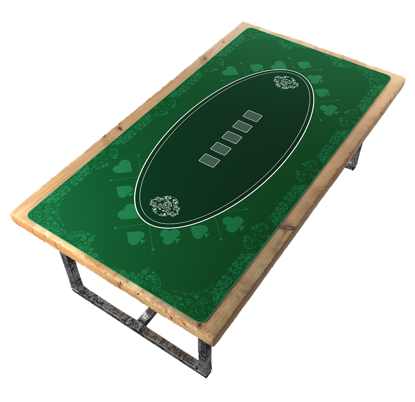 Tapis de poker carré 200 x 100 cm - Casino Design