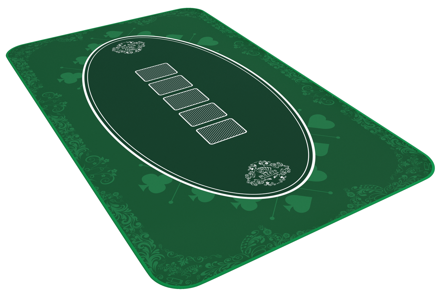 Pokermatte 100x60 cm, eckig - Casino-Design