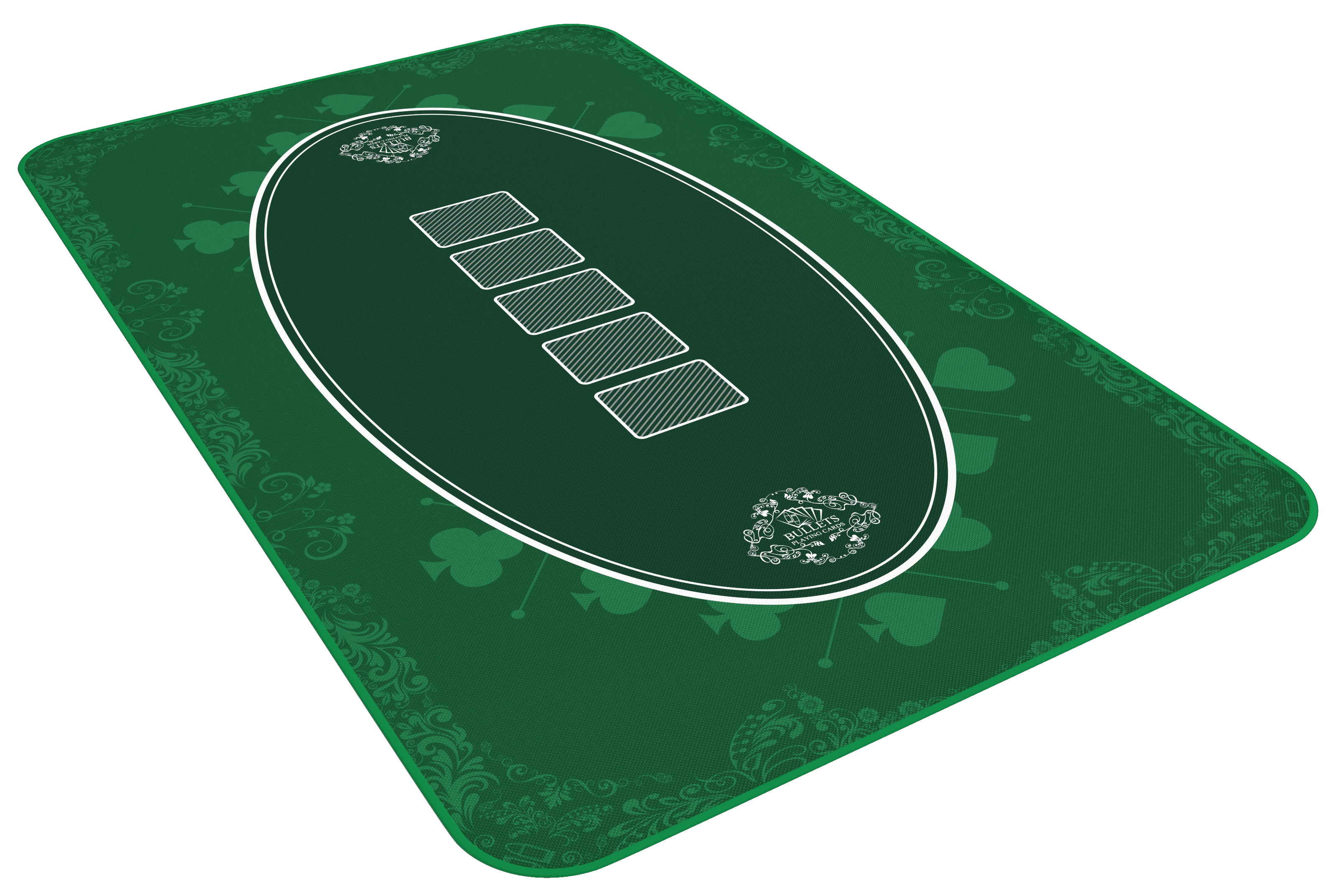 Tappetino Per Carte Da Poker - In Feltro Pieghevole 50x50 Cm - Con Mazzo Di Carte Incluso - Foto 3