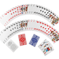 Rummy set in imitation leather case, including plastic playing cards, game rules with 15 rummy variants, short rules, pen and pad - Bullets Playing Cards