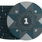Ceramic Poker Chips "Paulie" with Values ​​- Roll of 25 - Bullets Playing Cards
