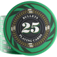 Keramik Poker Chips "Silvio" mit Werten - 25er Rolle - Bullets Playing Cards