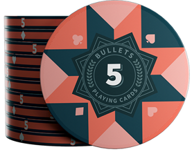 Ceramic Poker Chips "Paulie" with values ​​- roll of 25