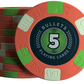 Keramik Poker Chips "Richie" mit Werten - 25er Rolle - Bullets Playing Cards
