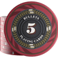 Keramik Poker Chips "Silvio" mit Werten - 25er Rolle - Bullets Playing Cards
