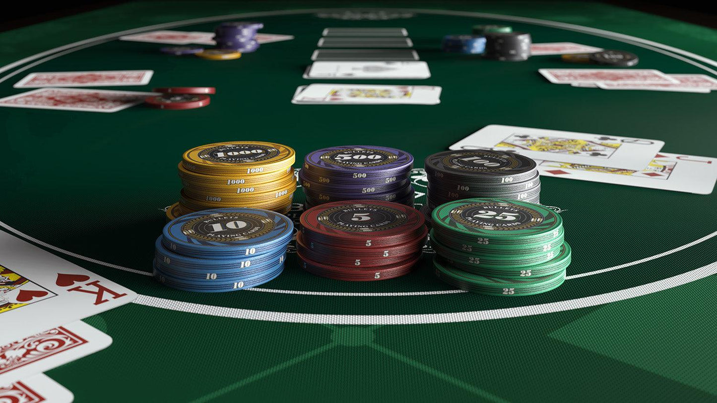 Valigetta porta poker con 300 fiches in ceramica "Silvio" con valori